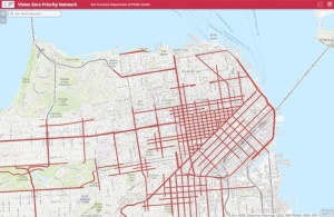 High-Injury Network Map. Links to map webpage.